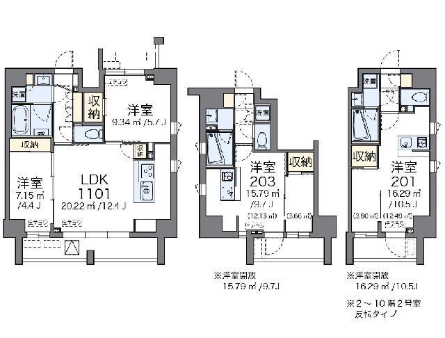 LOVIE麻布十番(ワンルーム/7階)の間取り写真