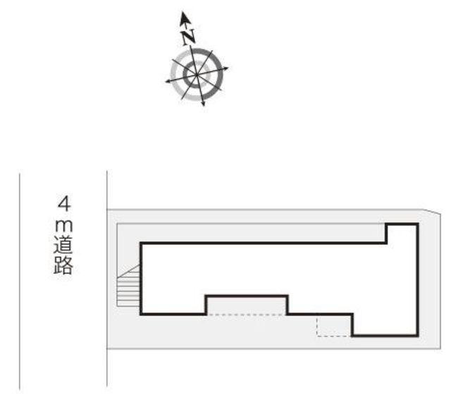 レオパレスKURATA(1K/2階)の間取り写真
