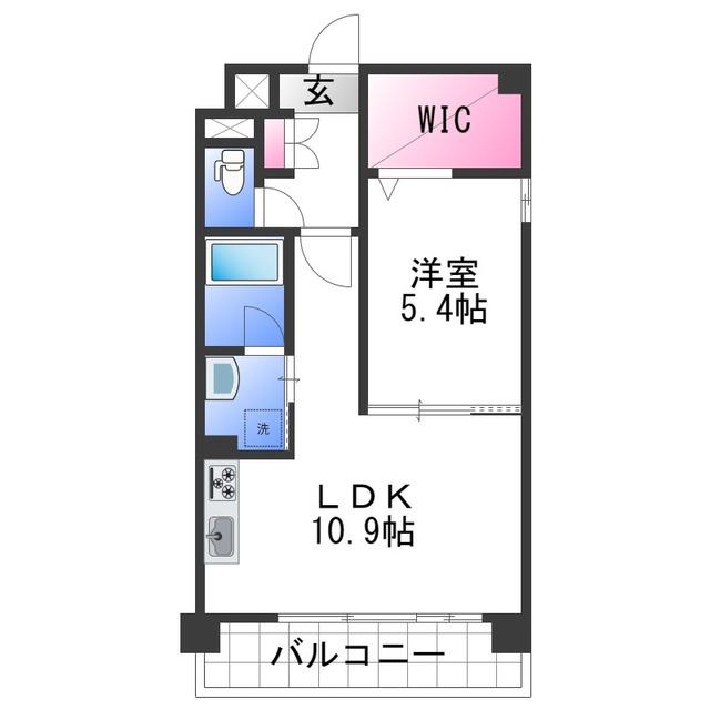 ＪＲ和歌山線 名手駅 徒歩9分 3階建 築18年(1LDK/3階)の間取り写真