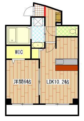 ベルパッソ三篠II(1LDK/3階)の間取り写真