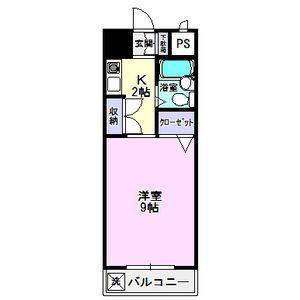 ジョイフル原南(1K/3階)の間取り写真