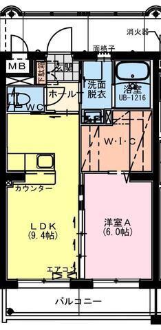 VIVIDO ARCOBALENO(1LDK/3階)の間取り写真
