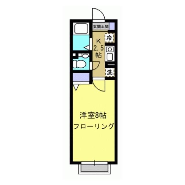 M.K.GRACE(1K/1階)の間取り写真