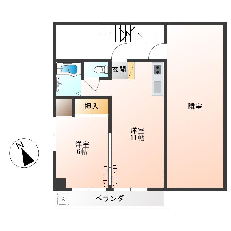 ソレイユ荻窪I(1LDK/3階)の間取り写真