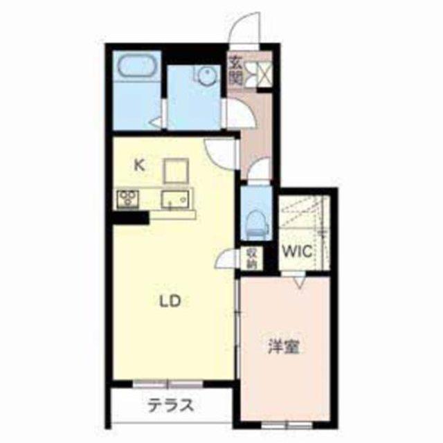 シャーメゾン山喜(1LDK/1階)の間取り写真