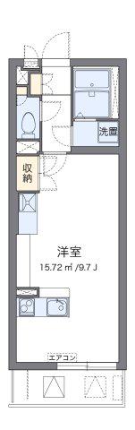ミランダあおい(ワンルーム/2階)の間取り写真