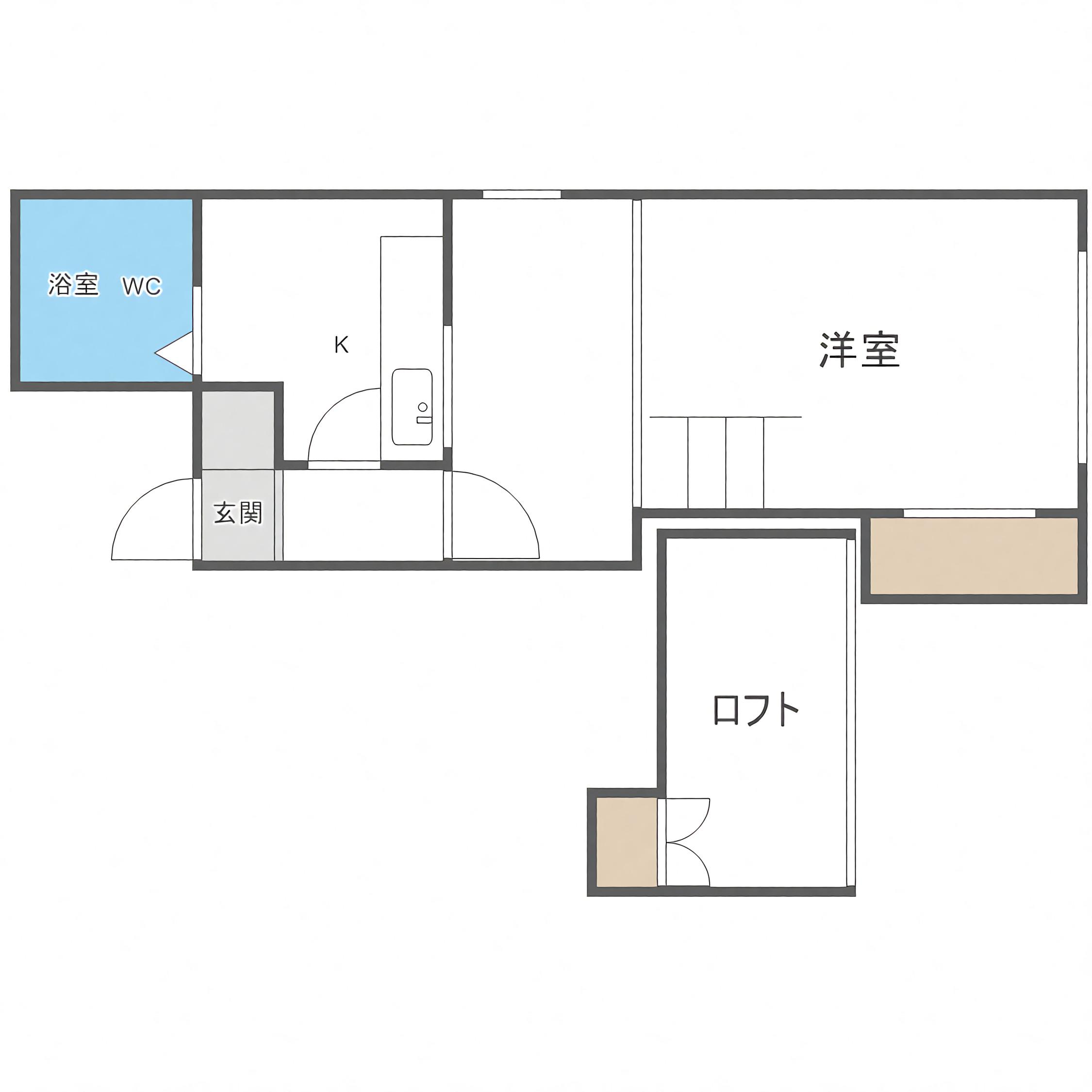 AMS STAGE(1K/1階)の間取り写真