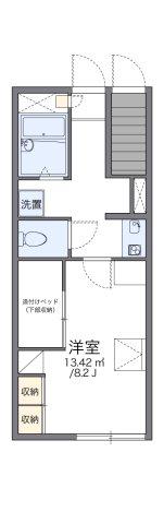 レオパレスSUNRISE(1K/1階)の間取り写真