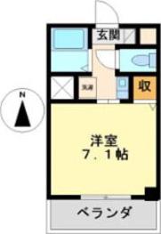 プロスパー笹島(1K/5階)の間取り写真