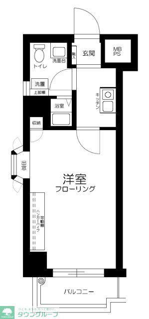 ダイヤモンドメゾン平井(1K/3階)の間取り写真
