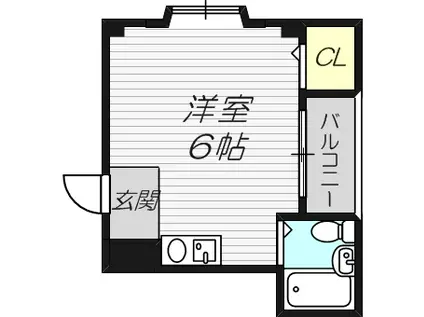 ベストレジデンス相川II(ワンルーム/1階)の間取り写真