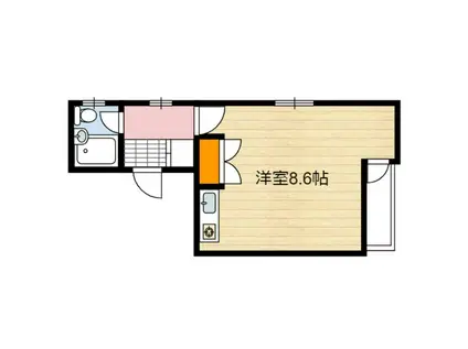 プルミエ静岡パート1(ワンルーム/4階)の間取り写真