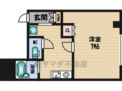 ロイヤル江坂(1K/5階)の間取り写真