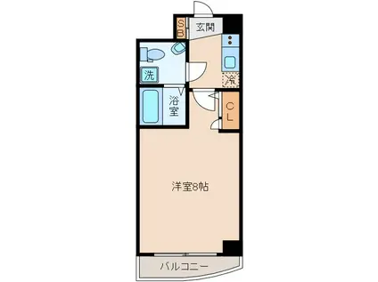 SEST新大阪(1K/7階)の間取り写真