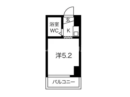 OGGI西九条(ワンルーム/4階)の間取り写真