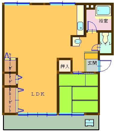 ワイズタウン 1棟(1LDK/1階)の間取り写真