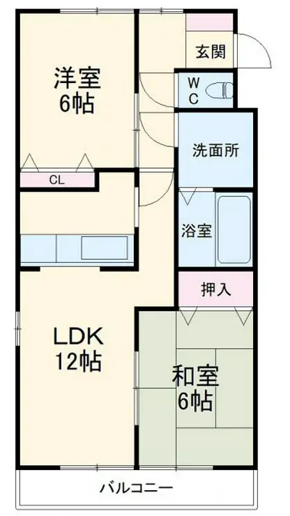 栗林第3ビル 2階階 間取り