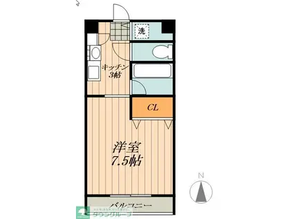 さくらマンション(1K/5階)の間取り写真