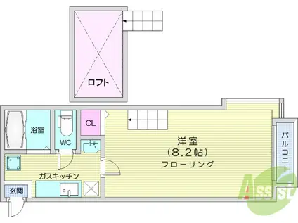 コーポ壱番館(1K/1階)の間取り写真