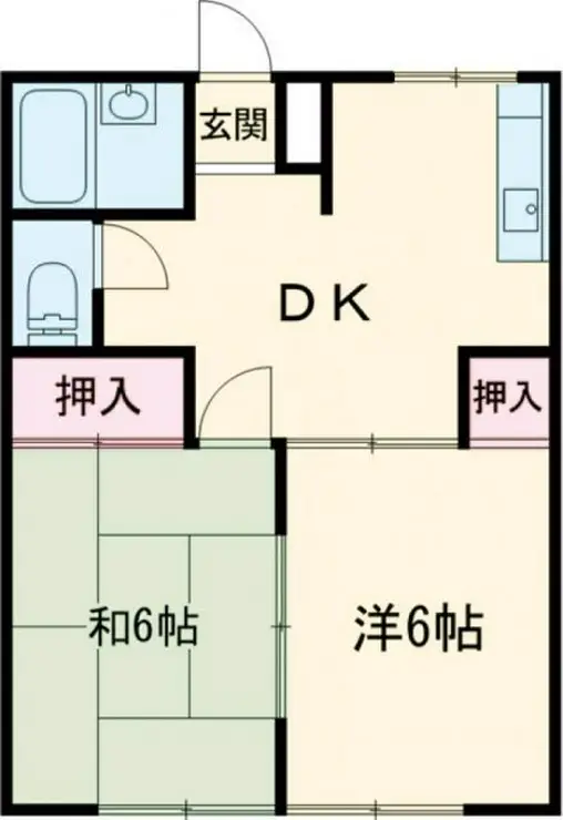 ハイツ武藤 2階階 間取り