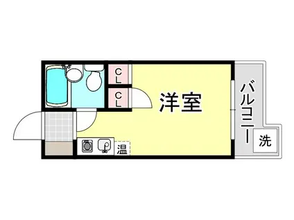 メゾン・ド・御影パートI(ワンルーム/3階)の間取り写真