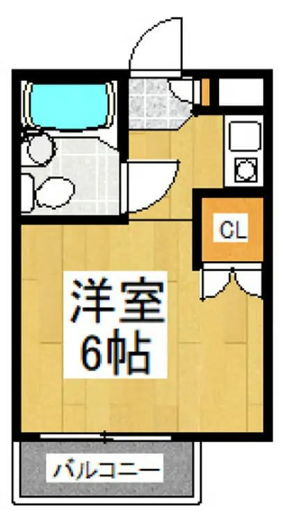 サンハイツ清瀬 1階階 間取り