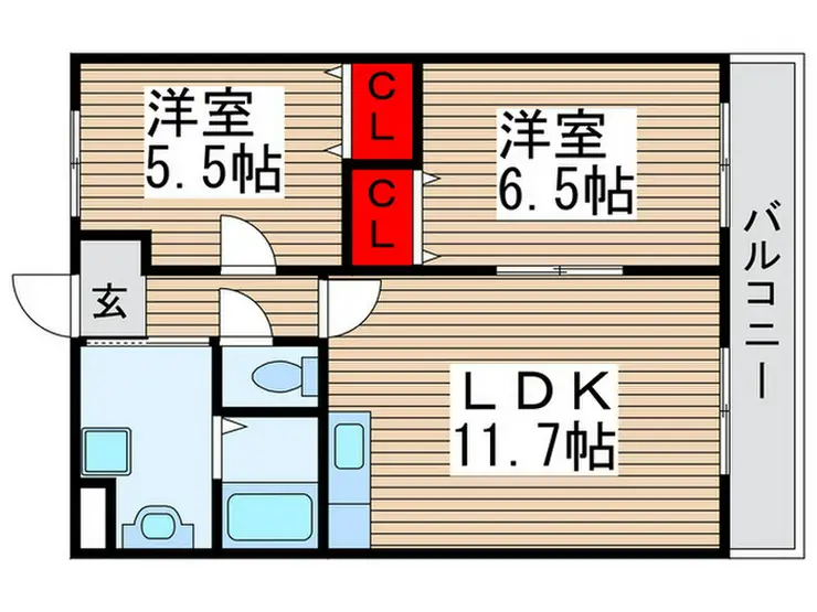 クレストガーデン南柏 2階階 間取り