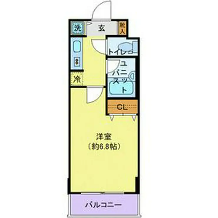 シンシア後楽園 2階階 間取り