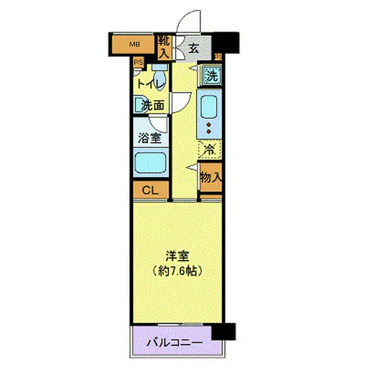 ニューシティアパートメンツ亀戸 6階階 間取り