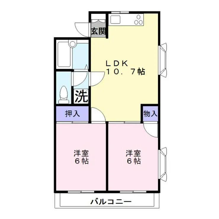 パルコーポアイ 3階階 間取り