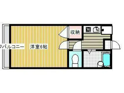 キャステルII-N(1K/1階)の間取り写真