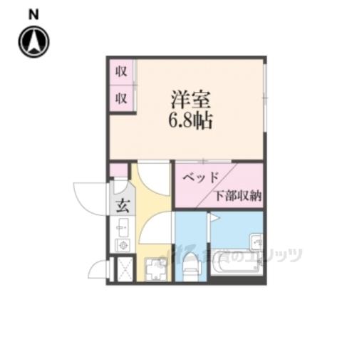 レオパレス エザーンス(1K/2階)の間取り写真