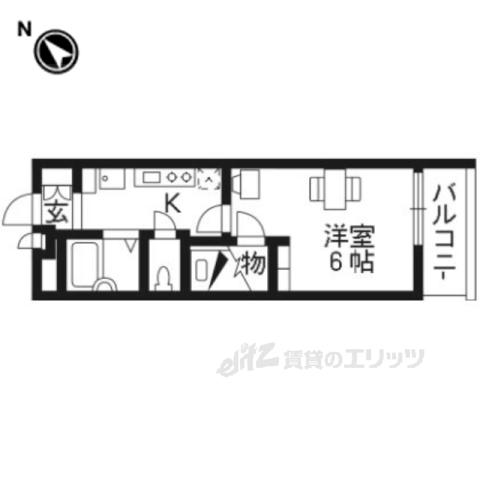レオパレス華(1K/2階)の間取り写真