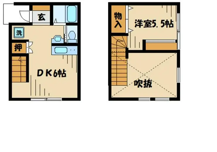 エステート長津田 V 1階階 間取り