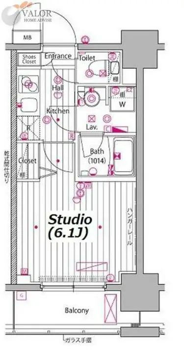 ガーラ・プレシャス川崎 12階階 間取り