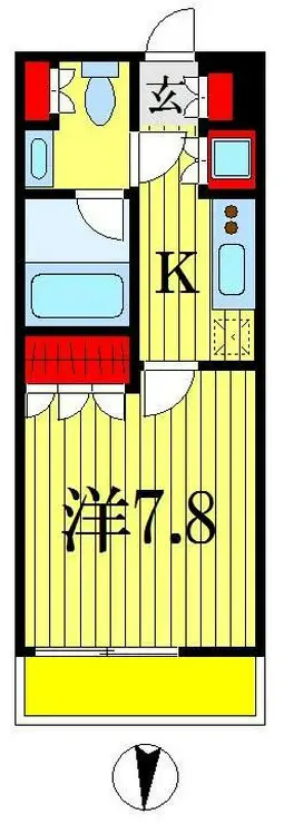 ヒューリックレジデンス千葉中央 14階階 間取り