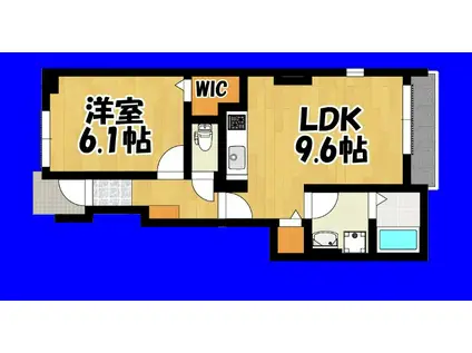 ラウレア II(1LDK/1階)の間取り写真