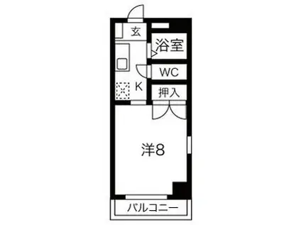 アーバンライフヤマゼン(1K/7階)の間取り写真