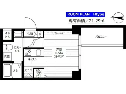ステージグランデ蒲田(ワンルーム/4階)の間取り写真