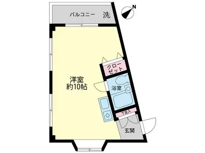 メディアビル(ワンルーム/3階)の間取り写真