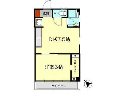 SE.BLD KUREKAIGAN(1DK/4階)の間取り写真