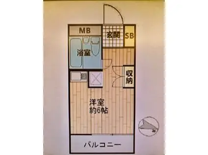 ハウスアルファ(ワンルーム/3階)の間取り写真