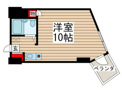 ウィン船橋(ワンルーム/5階)の間取り写真