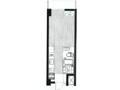 三越ゼームス坂マンション(1K/3階)の間取り写真