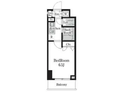 レジディア大島(1K/3階)の間取り写真