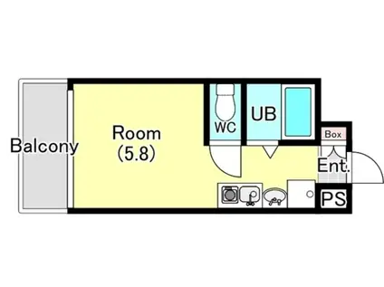 テラスレジデンス津田沼(ワンルーム/3階)の間取り写真