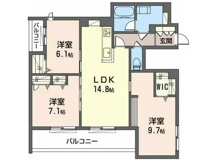 SHA MAISON ETOILE(3LDK/2階)の間取り写真