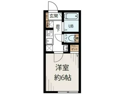 サード松戸(1K/3階)の間取り写真