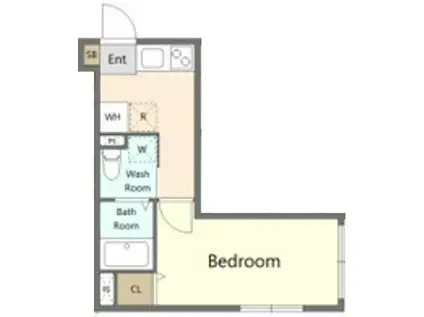 練馬区関町北アパート(1K/1階)の間取り写真