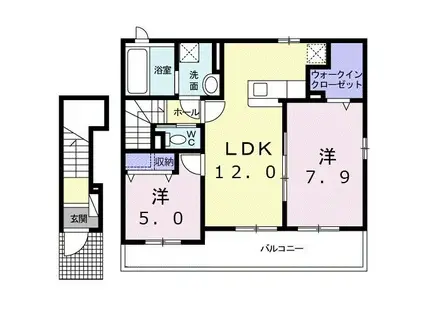 ネオ・ブリーズ(2LDK/2階)の間取り写真